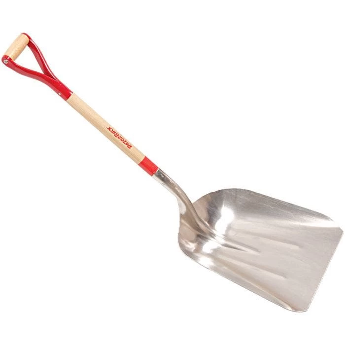 Razor-Back® Size 12 Western Pattern Aluminum Scoop 2 Razor-Back® Size 12 Western Pattern Aluminum Scoop - Image 2