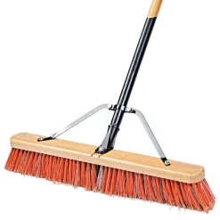 Leonard Fine-Bristle Push Broom, 24-Inch Wide Block -Garden-Tools 1824 2