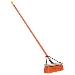 Leonard 18-Inch Heavy-Duty Push Broom With Steel Handle -Garden-Tools 2318 1