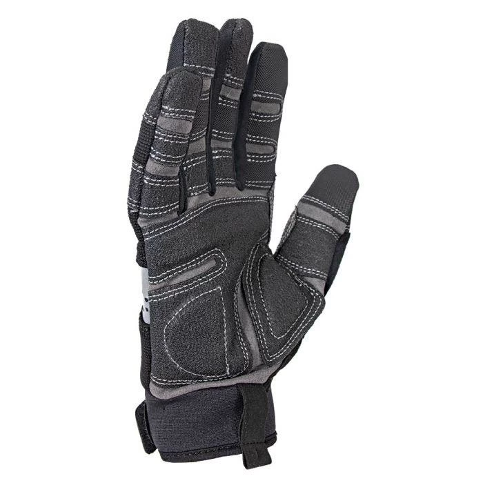 Kincopro Black And Gray Suede Gloves 2 Kincopro Black And Gray Suede Gloves - Image 2