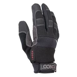 Kincopro Black And Gray Suede Gloves 5 Kincopro Black And Gray Suede Gloves -Garden-Tools 241 l5am top 2
