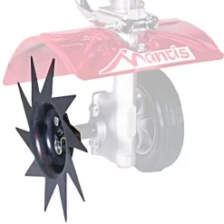 Mantis Border Edger Attachment With Rubber Tire And Steel Slicer Blade