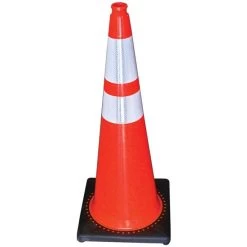 36-inch High-Visibility Orange Traffic Cones