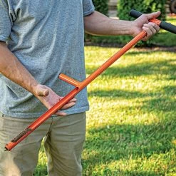 Leonard .875in X 33in Pwdr Ct Soil Probe W/Step -Garden-Tools 401 422aml live close sample