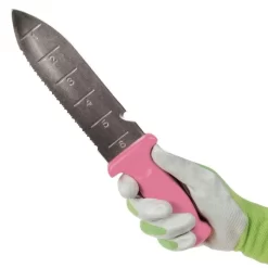 Pink Leonard Deluxe Stainless Steel Soil Knife -Garden-Tools 4752p 2