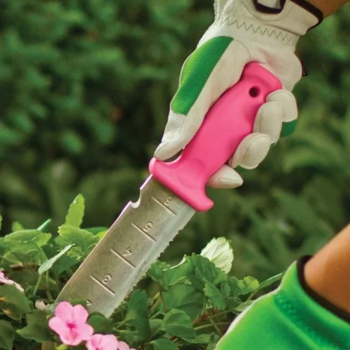 Official Pink Leonard Deluxe Stainless Steel Soil Knife Site Discover