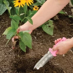 Pink Leonard Deluxe Stainless Steel Soil Knife -Garden-Tools 4752p 4