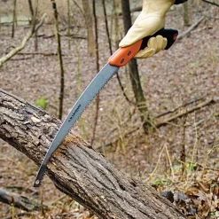 Leonard Tri Edge Curved Blade Pruning Saw And Scabbard Combo Rubberized Handle -Garden-Tools 713ts np 3