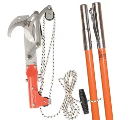 Leonard Pole Pruner Kit With Orange Fiberglass Poles, Saw Not Included