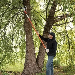 Leonard Pole Pruner Kit With Orange Fiberglass Poles, Saw Not Included -Garden-Tools 750afns 2 1