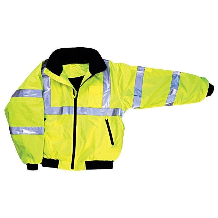 Majestic-Lined Yellow Bomber Jacket Class III - Size 2XL 2 Majestic-Lined Yellow Bomber Jacket Class III - Size 2XL - Image 2