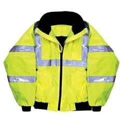Majestic-Lined Yellow Bomber Jacket Class III - Size 2XL