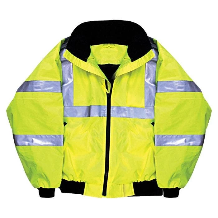 Majestic-Lined Yellow Bomber Jacket Class III - Size 2XL 1 Majestic-Lined Yellow Bomber Jacket Class III - Size 2XL
