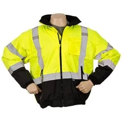 2-in-1 Bomber Jacket, Class III, Black Bottom, Large - Tall