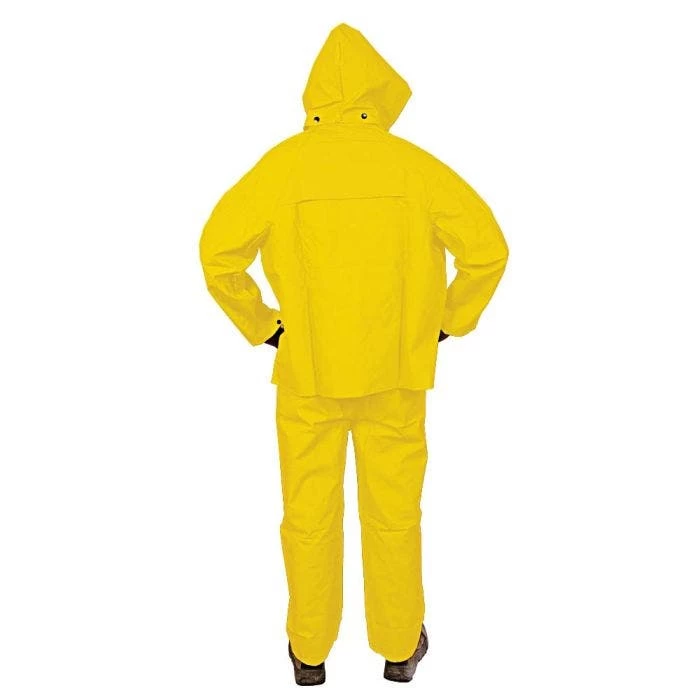Onguard Sitex 3 Piece PVC On Polyester Rainsuit Yellow MD 2 Onguard Sitex 3 Piece PVC On Polyester Rainsuit Yellow MD - Image 2