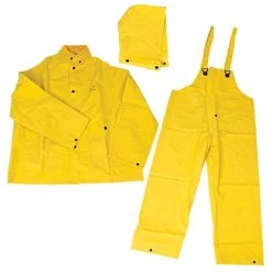 Onguard Sitex 3 Piece PVC On Polyester Rainsuit Yellow MD 5 Onguard Sitex 3 Piece PVC On Polyester Rainsuit Yellow MD -Garden-Tools 76598 2 2