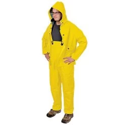 Onguard Sitex 3 Piece PVC On Polyester Rainsuit Yellow MD