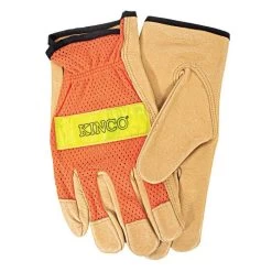 High-Visibility Orange Gloves, Large