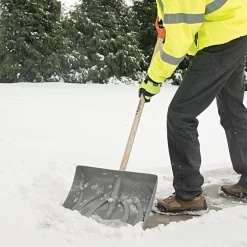 Leonard Snow Shovel With Steel Wear Strip -Garden-Tools a218p 2