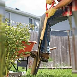 Leonard Drain Spade With 30-Inch Wood D-Grip Handle -Garden-Tools ad16 7