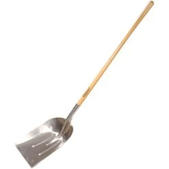 Leonard Heavy-Gauge Aluminum Scoop Shovel With 48-Inch Straight Handle