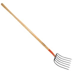 Leonard 6-Tine Forged Steel Manure Fork With 54-Inch Straight Handle