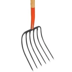 Leonard 6-Tine Forged Steel Manure Fork With 54-Inch Straight Handle -Garden-Tools amf6 2 1