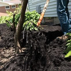 Leonard 6 Tine Forged Steel Manure Fork With 30 Inch D Grip Handle -Garden-Tools amf6d 3 1