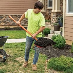 Leonard 8-Tine Poly Mulching Fork With Straight Handle -Garden-Tools apf815 live 10.20.22