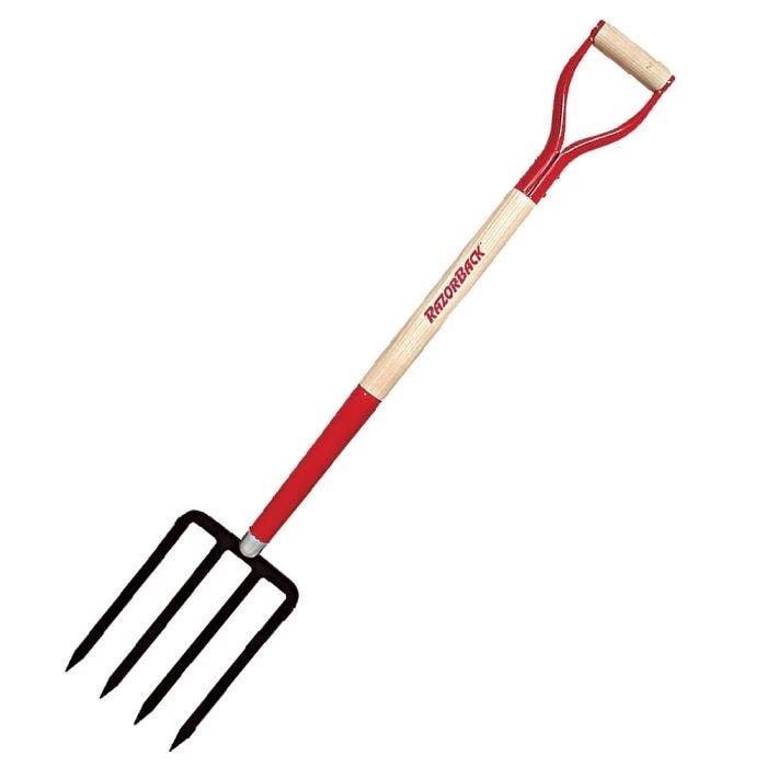 Razor-Back® 4-Tine Forged Spading Fork 1 Razor-Back® 4-Tine Forged Spading Fork