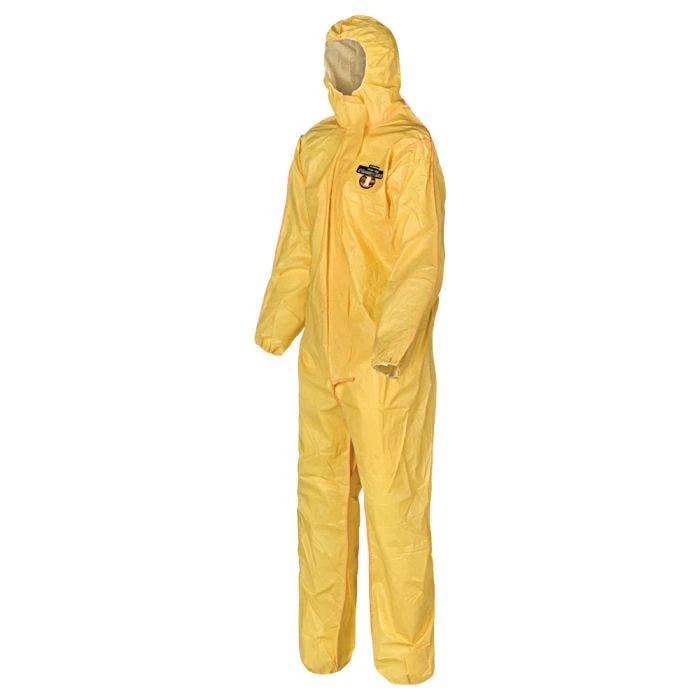 Chemical Protective Coveralls With Attached Hood Yellow 2 Chemical Protective Coveralls With Attached Hood Yellow - Image 2