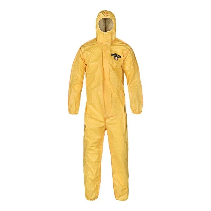 Chemical Protective Coveralls With Attached Hood Yellow 1 Chemical Protective Coveralls With Attached Hood Yellow