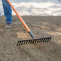 Leonard Straight Rake With Forged Steel Head And Composite Handle -Garden-Tools cs16 3 2