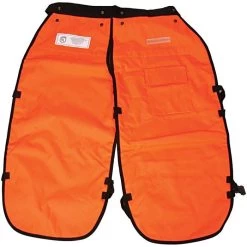 Apron Style Chainsaw Chaps, Safety Orange, Short Length -Garden-Tools csca 5o 2 2