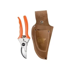 Leonard Pruner & Knife Case Leather 8in With Snap -Garden-Tools dpb8com