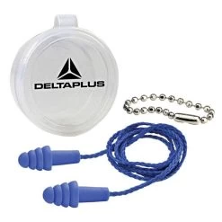 Quattro™ Reusable Corded Ear Plug, With Case & Chain, Box Of 50 Pair