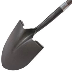 Leonard Contractor-Grade Shovel, Round Point With Fiberglass Handle -Garden-Tools frp260 3