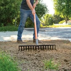 Leonard Forged Straight Rake With Tuff-Strong Handle -Garden-Tools fs16 4