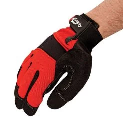 West County Men's Gardening Gloves, Brick Red, Extra Large -Garden-Tools ggm 1r xl 3