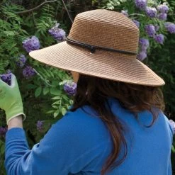 Dark Brown Women's Braided Hat Dark Brown -Garden-Tools ghb01 3