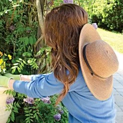 Dark Brown Women's Braided Hat Dark Brown -Garden-Tools ghb01 4