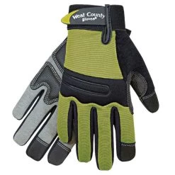 West County Women's Landscaping Gloves, Stem Green, Medium