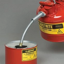 Justrite Type II Accuflow Safety Can, 2.5 Gal, Red -Garden-Tools jr225 1 1