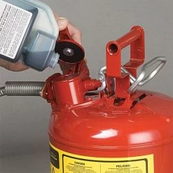 Justrite Type II Accuflow Safety Can, 2.5 Gal, Red -Garden-Tools jr225 2 1