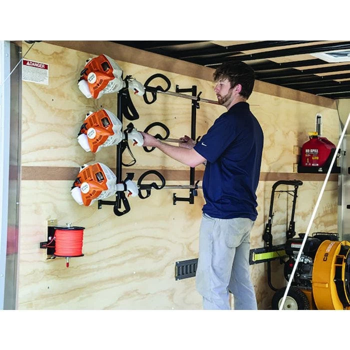 Snap-In Trimmer Rack For Enclosed Trailers 4 Snap-In Trimmer Rack For Enclosed Trailers - Image 4