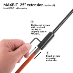 The MAXBIT 6-inch Garden Hole Digging Drill Bit -Garden-Tools mb6 o 2