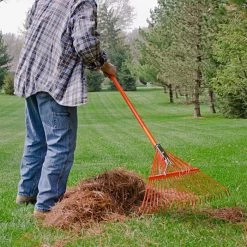 Leonard Spring Rake, 24-Tine Head With Fiberglass Handle -Garden-Tools msrf 224 3