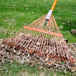 Leonard Spring Rake, 24-Tine Head With Fiberglass Handle -Garden-Tools msrf 224 4 1