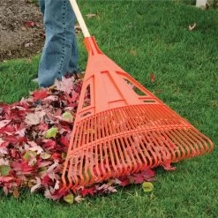 Leonard Poly Lawn Rake With American Ash Handle, 30-Inch Head -Garden-Tools pr30u 2