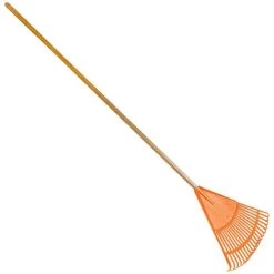 Leonard 18in Poly Rake, 54in Handle